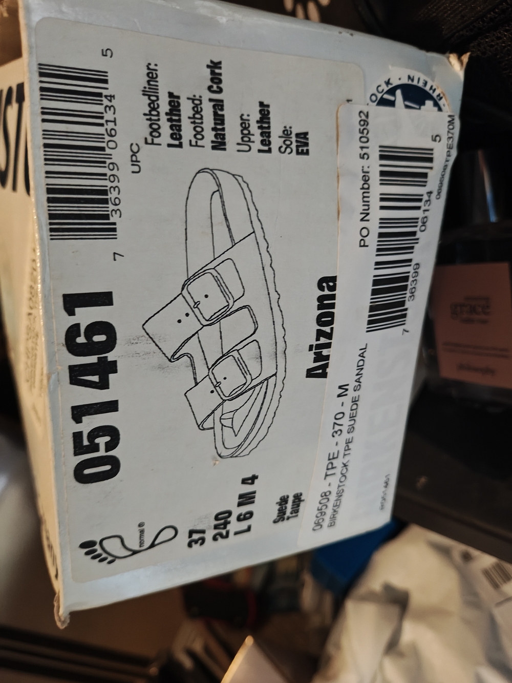 Birkenstock Arizona Sandals Sz 37 New In Box